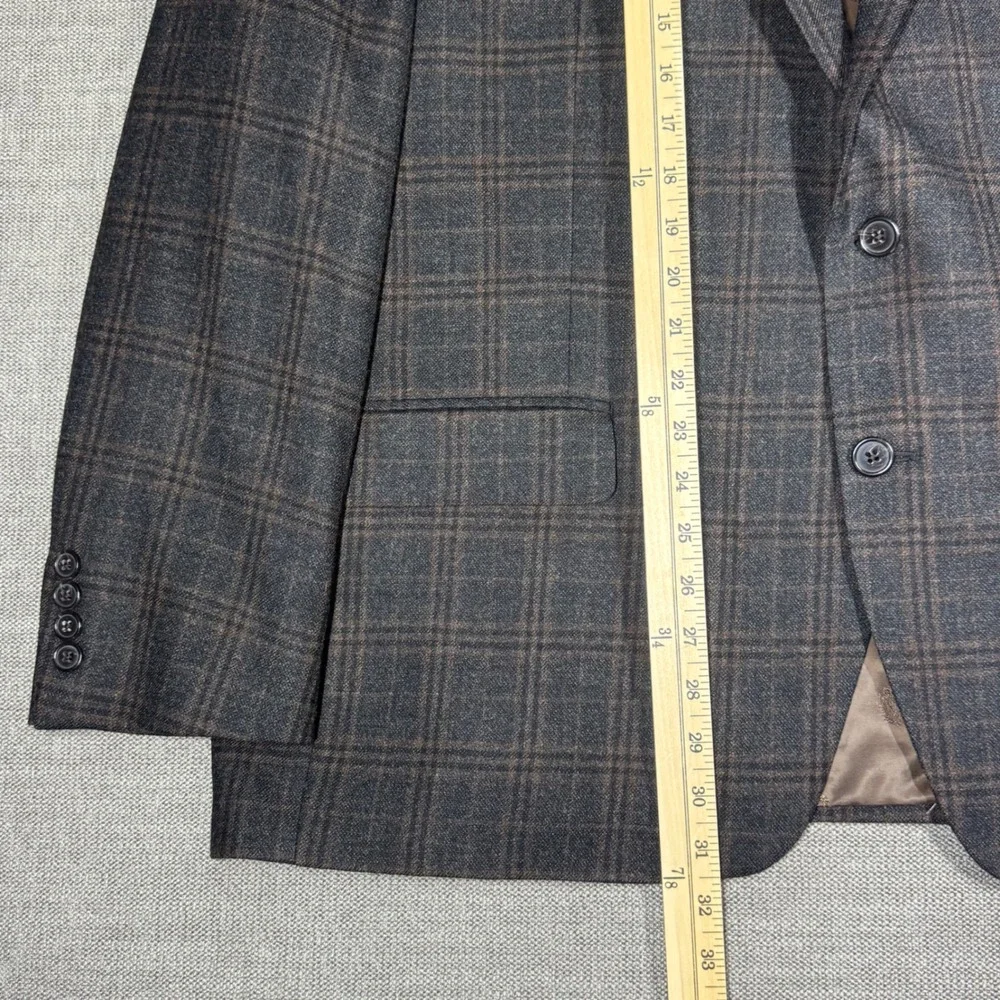 Lauren Ralph Lauren Mens 50R Ultraflex Lexington Plaid Sport Coat Dark Brown NWT